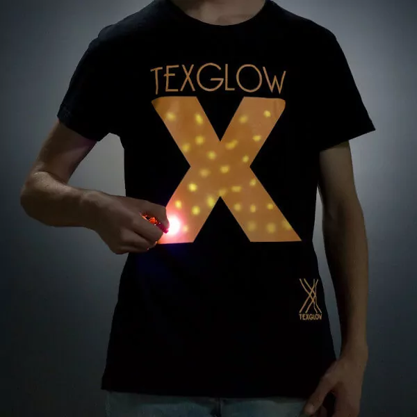Camiseta Brilla Oscuridad Hombre Visibilidad Movilidad • TEXGLOW