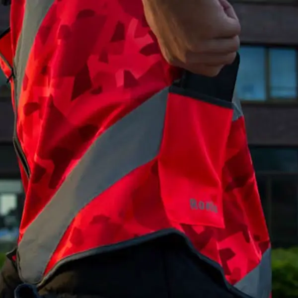 Proviz Chaleco de ciclismo reflectante para hombre, color rojo y  reflectante de alta visibilidad