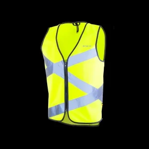 chalecos reflectantes hombre mujer alta visibilidad adulto movilidad urbana wowow crossroad jacket amarillo en1150