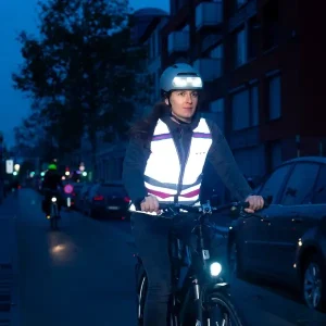 chalecos reflectantes alta visibilidad mujer movilidad urbana wowow lucy jacket fr rosa en1150