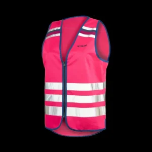 chalecos reflectantes alta visibilidad mujer movilidad urbana wowow lucy jacket rosa en1150