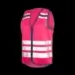 chaleco reflectante alta visibilidad mujer movilidad urbana wowow lucy jacket rosa en1150