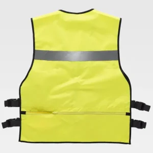 chaleco reflectante bolsillos para viajar de alta visibilidad para la movilidad urbana adulto amarillo epi