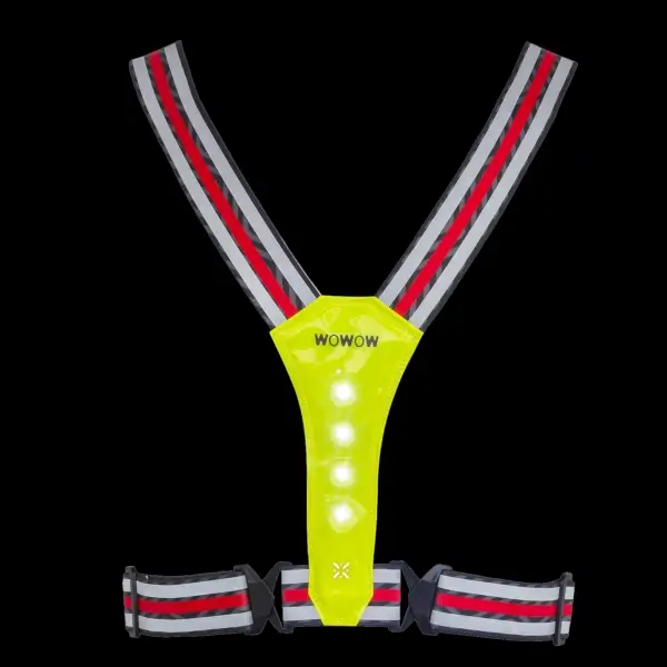 chaleco reflectante con luces led ajustable unisex wowow endurance belt-2