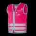 chaleco reflectante infantil alta visibilidad movilidad urbana wowow crazy monster jacket rosa en1150