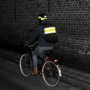 cinta reflectante mochila visibilidad ciclismo urbano visibilidad movilidad urbana wowow wrap it reflective bands amarillo