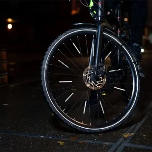 reflectante radio rueda bicicleta ciclismo urbano visibilidad movilidad urbana wowow spoke reflectors